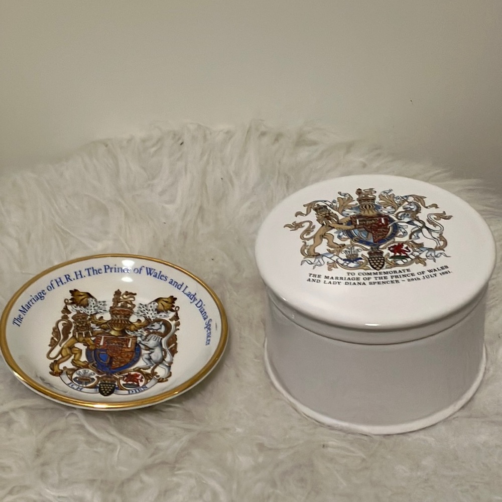 Wood & Sons England Prince Charles & Princess Diana Royal Marriage Souvenir